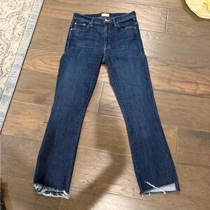 MOTHER The Insider Crop Step Fray